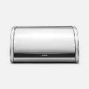 RRP £80 Lot To Contain 2 Brabantia Stainless Steel Designer Bread Bins (455709) (480269) (Appraisals