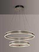 RRP £425 Boxed John Lewis And Partners Wheel Integrated Led Pendant Light (664526) (Appraisals