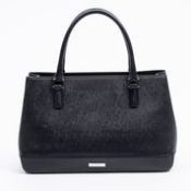 RRP £380 Burberry Vintage Short Top Open Handbag In Black AAR8634 (Bags Are Not On Site, Please