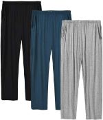 (Jb) RRP £240 Lot To Contain 24 Brand New Unpackaged Alfaz Mens Pajama Bottoms In Assorted Sizes And