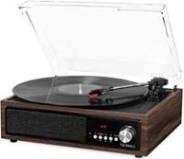 RRP £90 Boxed Victrola 3-In-1 Bluetooth Turntable (Appraisals Available On Request) (Pictures For