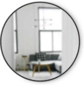 RRP £150 Boxed Umbra Hub Circular Wall Mirror (3632600) (Appraisals Available On Request) (