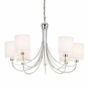 RRP £150 Boxed Enden Lighting 5 Light Designer Ceiling Light (Appraisals Available On Request) (