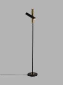 RRP £120 Boxed John Lewis Ridley Integrated Led Uplighter Floor Lamp With Satin Nicol Finish (
