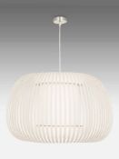 RRP £95 Boxed John Lewis And Partners Harmony Viscose Mix Ceiling Light Fitting (1557622) (