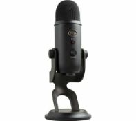 RRP £120 Boxed﻿ Blue Yeti Blackout Ultimate Usb Microphone For Professional Recording (Appraisals