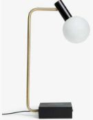 RRP £95 Boxed John Lewis Spencer Wireless Charging Task Lamp With Satin Nickel Finish And A Frosted