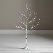 RRP £90 Boxed 6 Ft John Lewis And Partners White Birch Mains Operated Indoor Tree (22.152) (
