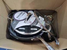 RRP £275 Lot To Contain 4 Assorted Eaziglide Non Stick Sauce Pans And Frying Pans (1521548) (582774)