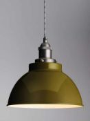 RRP £100 Boxed John Lewis And Partners Baldwin Pendant Shade With Antique Pewter Finish (4994436) (