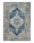 RRP £120 5X7.6Ft Teal Dakota Floor Rug (Appraisals Available On Request)(Pictures For Illustration