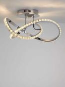 RRP £210 Boxed John Lewis And Partners Zephyr Crystal Ceiling Light (652367) (Appraisals Available