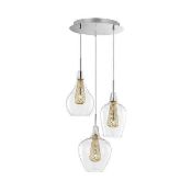 RRP £140 Boxed Nova Luce Filo 3 Light Ceiling Light (Appraisals Available On Request) (Pictures