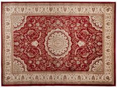 RRP £120 Faust 120X17Cm Red Designer Floor Rug(Appraisals Available On Request)(Pictures For