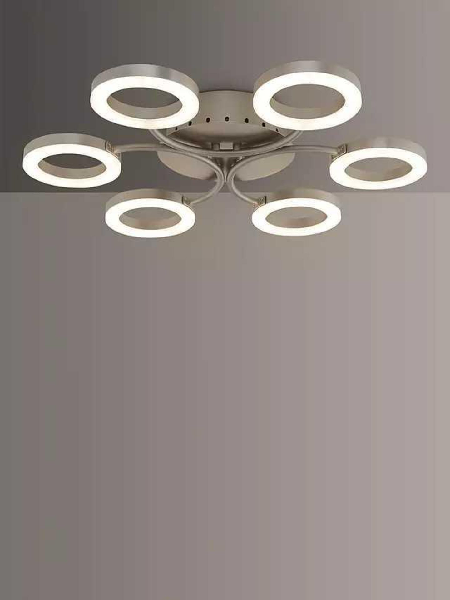 RRP £150 Boxed John Lewis And Partners Boyd Semi Flush Integrated Led Light (662048) (Appraisals