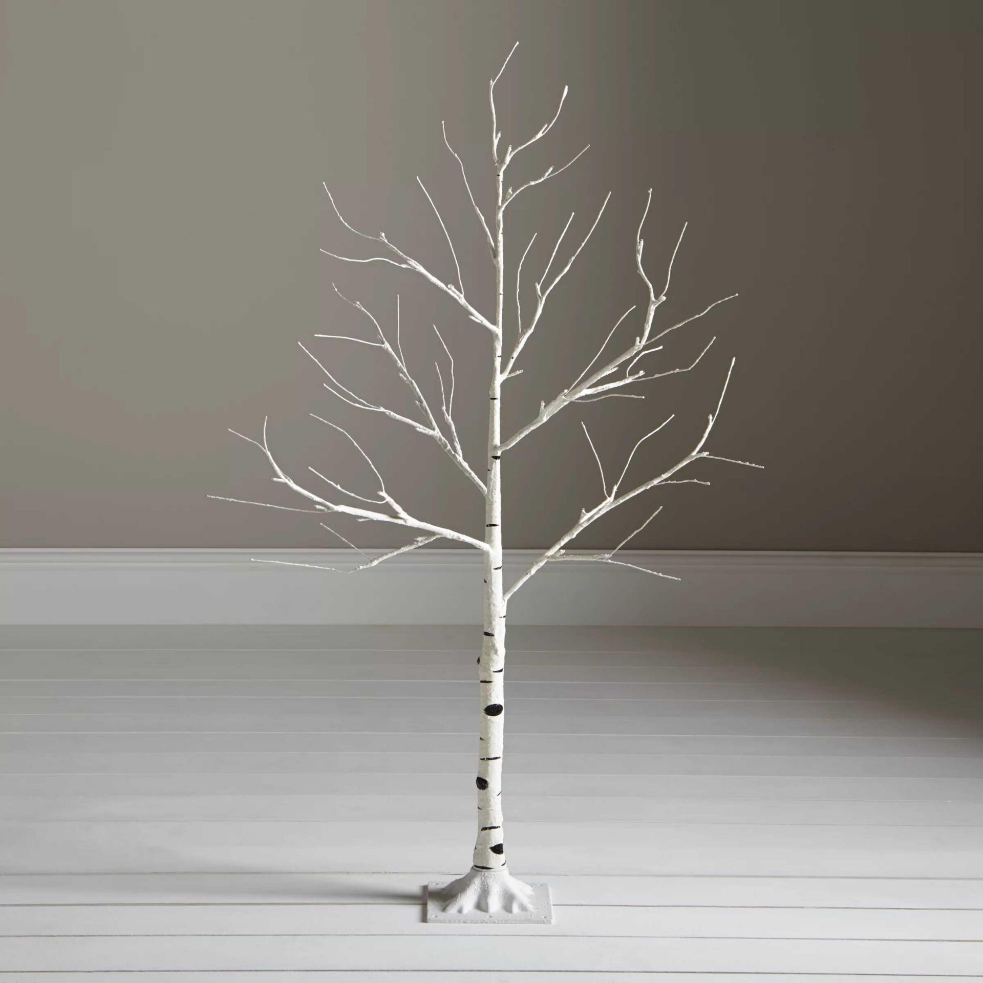 RRP £90 Boxed 6 Ft John Lewis And Partners White Birch Mains Operated Indoor Tree (22.152) (