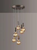 RRP £225 Boxed John Lewis And Partners Bistro 6 Light Pendant Light (294497) (Appraisals Available