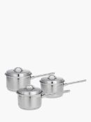 RRP £80 Classic 3 Piece Sauce Pan (926529) (Appraisals Available On Request) (Pictures For