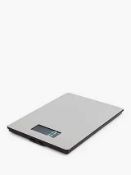 RRP £100 Lot To Contain 4 Boxed John Lewis Stainless Steel Electronic Scales (59595) (59596) (59656)