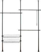 RRP £80 Boxed Wenco Wardrobe Organizing Garment Rail (43.192) (Appraisals Available On Request) (