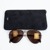 RRP £315 Celine Teardrop Mirror Sunglasses CL41391/S Brown/Gold Grade A AAR8209 (Bags Are Not On