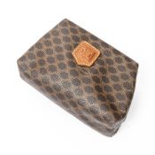 RRP £380 Celine Mini Cosmetic Pouch In Brown Grade A AAO6853 (Bags Are Not On Site, Please Email For