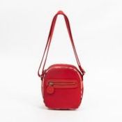 RRP £430 Burberry Top Zip Mini Messenger Shoulder Bag In Red AAR8934 (Bags Are Not On Site, Please