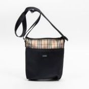 RRP £430 Burberry Beige/Black Crossbody Zip Shoulder Bag AAR7889 (Bags Are Not On Site, Please Email