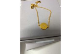 RRP £100 Lot To Contain 2Ladies John Lewis And Partners Gold Single Pendant Necklaces (2.143) (
