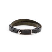 RRP £235 Hermes Hapi Triple Tour Bracelet Black Grade A AAR3299 (Bags Are Not On Site, Please