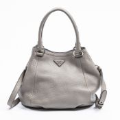 RRP £485 Prada Hobo Grey Shoulder Bag Grade A AAR8085 (Bags Are Not On Site, Please Email For