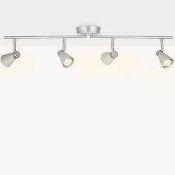 RRP £120 Lot To Contain 2 Boxed John Lewis And Partners Avenger 4 Light Led Spotlights (81.167) (