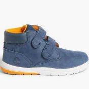 RRP £50 Boxed Pair Of Timberland Toddler Petites Out Of Space Velcro Shoes In Size 7.5 (32.188) (