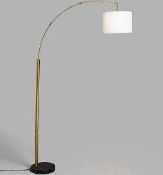 RRP £115 Boxed John Lewis And Partners Angus Floor Lamp With Satin Nicol Finish (915162) (Appraisals