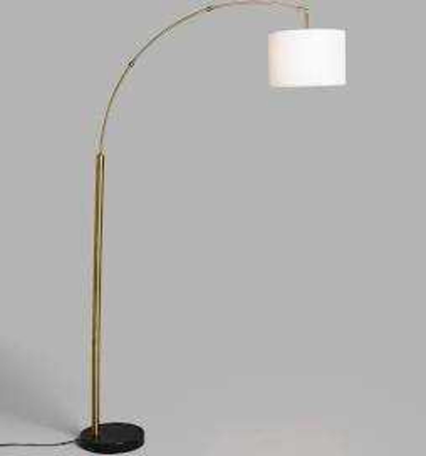 RRP £115 Boxed John Lewis And Partners Angus Floor Lamp With Satin Nicol Finish (915162) (Appraisals