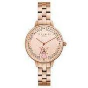 RRP £130 Boxed Ted Baker Of London Ladies Rose Gold Angel Wrist Watch (81.167) (Appraisals Available