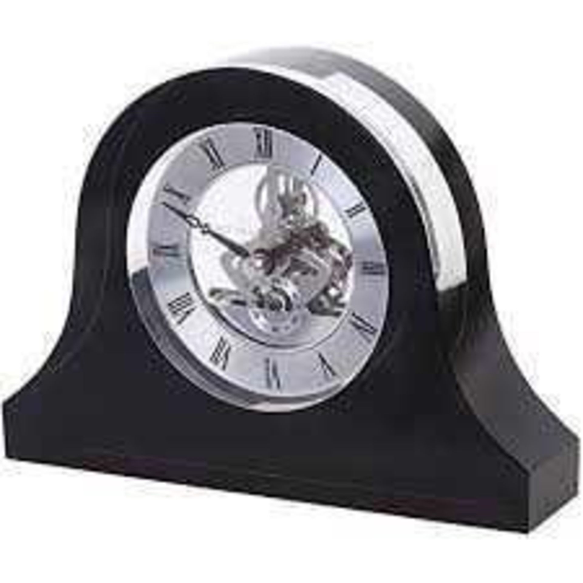 RRP £110 Dartington Crystal Arch Glass Mantel Clock (Appraisals Available On Request) (Pictures
