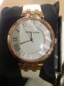 RRP £80 Lot To Contain 2 Assorted Anne Klein Leather Strap Ladies Wrist Watches (Appraisals