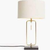 RRP £85 Boxed John Lewis And Partners Frame Metal Table Lamp (760743) (Appraisals Available On