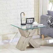 RRP £120 Boxed Furniture In Fashion Xanti Gloss White Lamp Table (Appraisals Available On