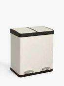 RRP £80 Boxed John Lewis And Partners 40 Litre Recycling Bin With A Soft Closed Lid (No Tag Id) (