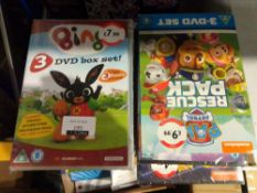 RRP £100 Lot To Contain 20 Assorted Children's Dvds To Include Paw Patrol, Bingo Shopkins, Pokémon