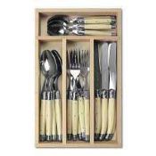 RRP £130 Laguiole 18 Piece 6 Place Cutlery Set (479775) (Appraisals Available On Request) (