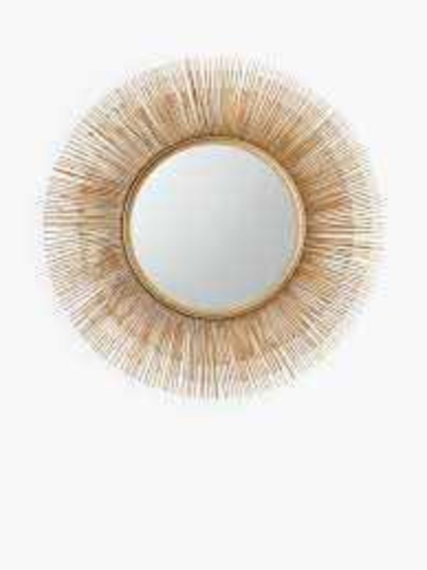 RRP £140 Gold Frame Spindle Circular Diameter Wall Mirror (Appraisals Available On Request) (