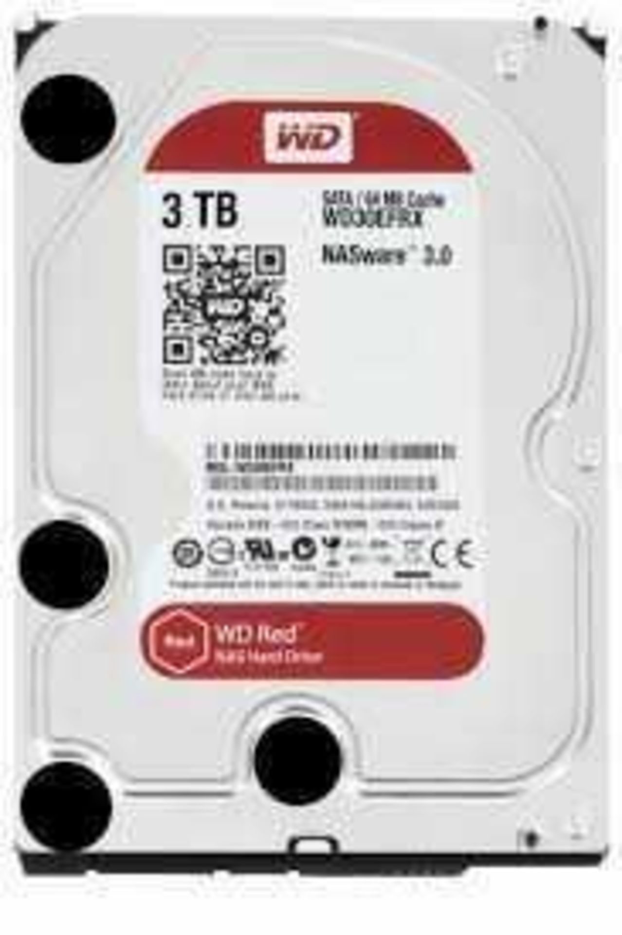 RRP £110 Brand New Western Digital Naswear 3.0 3Tb Internal Hard Drive (Appraisals Available On