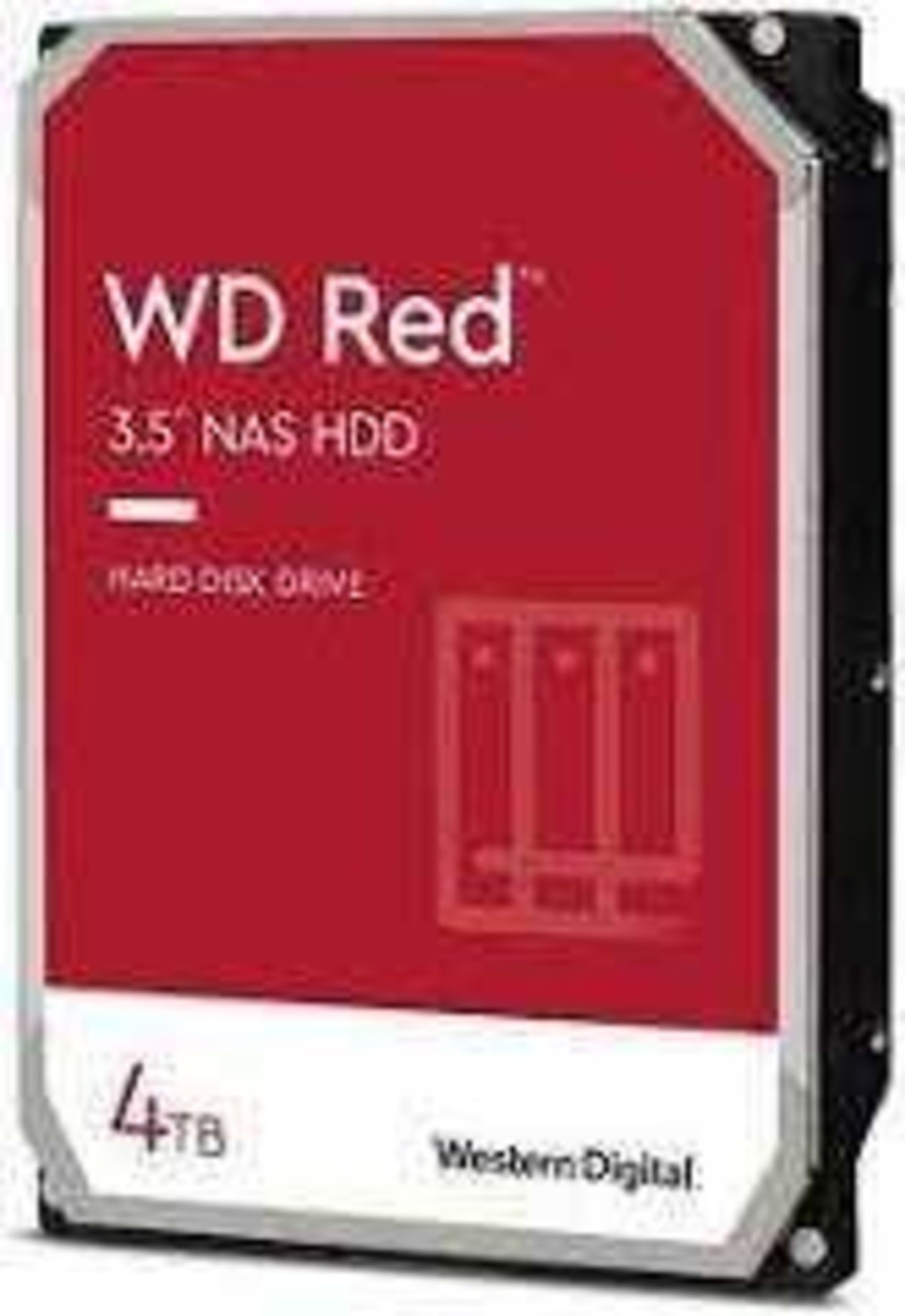 RRP £120 Western Digital 4 Terabyte Nas Wear 3.0 Internal Hard Drive (Appraisals Available On