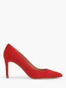 RRP £70 Boxed Pair Of John Lewis And Partners Size Uk4 And/Or Red Ladies Heeled Shoes (895.016) (