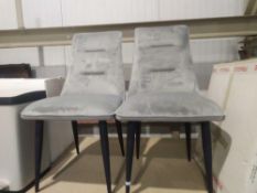 RRP £499 Lot To Contain 2 Unboxed Arighi Bianchi Dining Chairs In Grey (Appraisals Available On