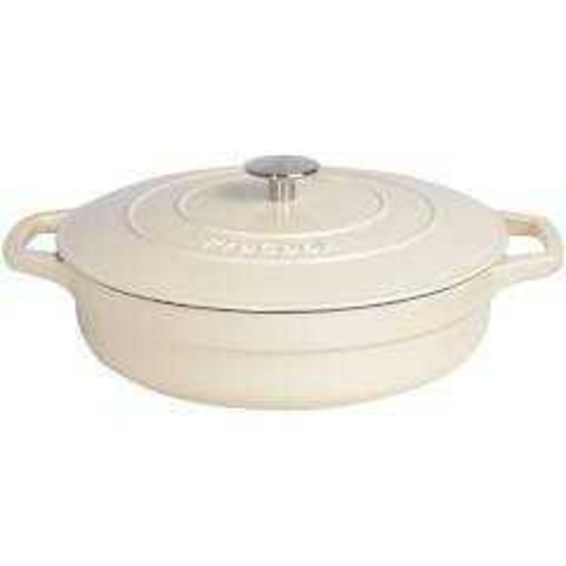 RRP £65 Boxed John Lewis And Partners Cast Iron 28Cm Casserole Dish With Lid (1458702) (Appraisals