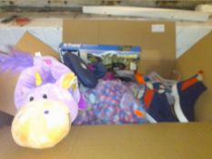 RRP £120 Lot To Contain 9 Assorted Item To Include Children's Scary Monster Slippers, Reversable